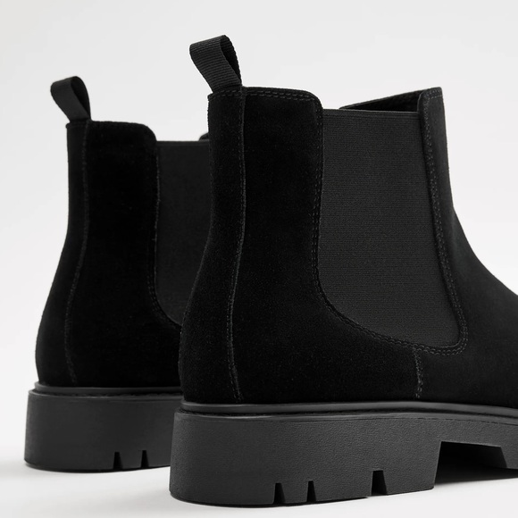 ZARA SPLIT LEATHER ANKLE BOOTS SIZE 7 - Picture 3 of 6